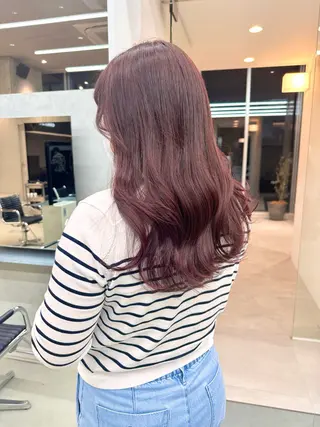 ロング カラー 染谷 遥花のヘアスタイル