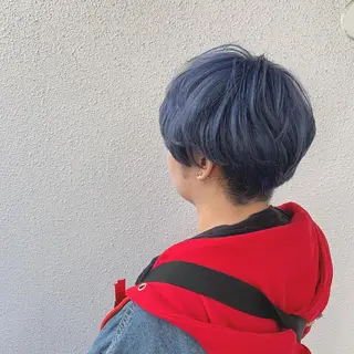 ショート インナーカラー/天神 ブリーチ/吉田のヘアスタイル