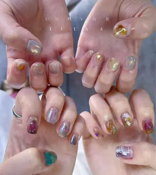 ショート ネイル otsumeyasan所属・わたなべ ちかのネイルデザイン