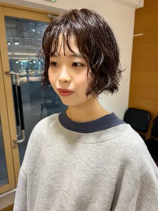 ショート パーマ 齋藤 咲のヘアスタイル