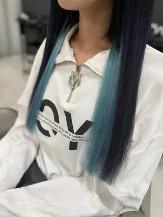 ロング シールエクステ AOI️🫧🩵のヘアスタイル