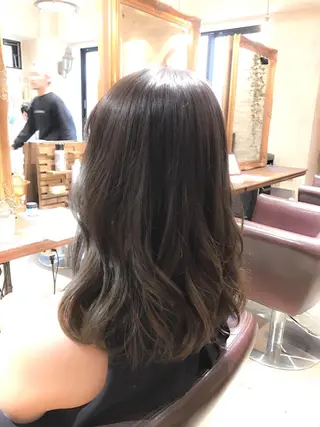 ミディアム カラー パーマ 🌈髪質改善💕 縮毛矯正✨青木まで✨のヘアスタイル