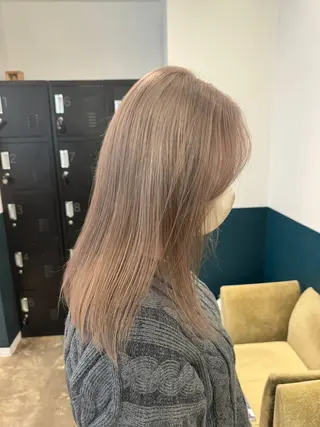 ミディアム カラー 聖斗 /ハイトーン/パーマのヘアスタイル