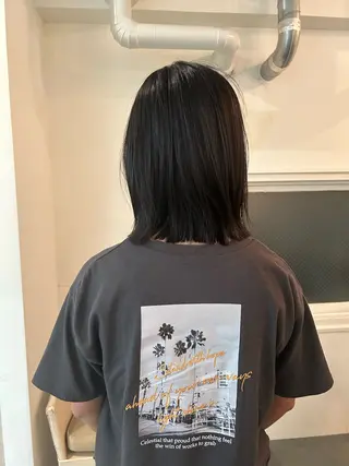 ミディアム パーマ 原 瑞希のヘアスタイル