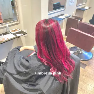 カラー 夏向/ハイトーン /パーマのヘアスタイル