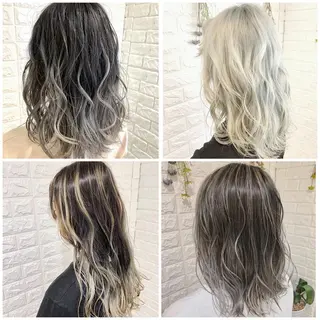 カラー ハイトーン/ブリーチ 山崎 悠次のヘアスタイル