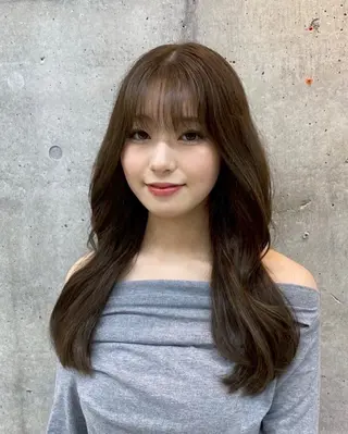 セミロング 透明感 color♡ Ibukiのヘアスタイル