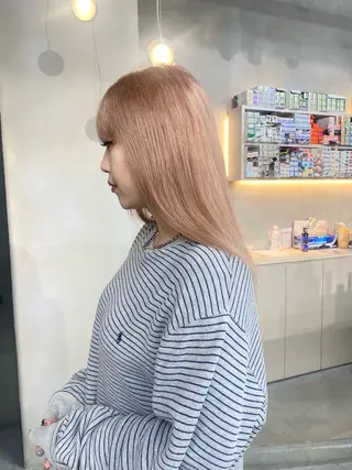 セミロング カラー qulim所属・前橋 姫奈のヘアスタイル