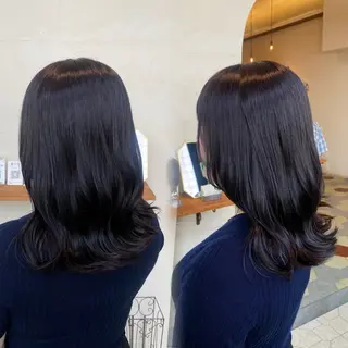 カラー 艶髪/艶カラー/縮毛 / タキダのヘアスタイル