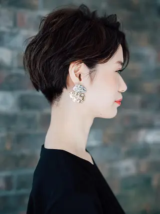 ショート パーマ 福島 浩司のヘアスタイル