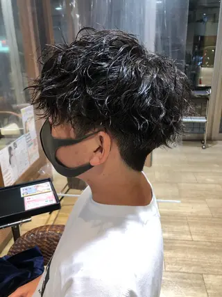 ショート パーマ メンズ メンズパーマ/ スパイキー/神田正紀のヘアスタイル