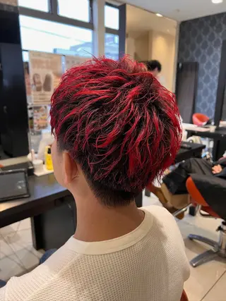 カラー メンズ 阿部 脩平のヘアスタイル