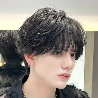 パーマ メンズ メンズ支持率No.1 縮毛矯正/千原 涼麻のヘアスタイル