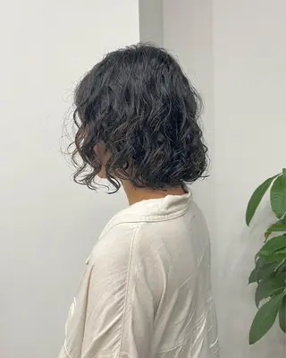 ショート パーマ 門崎未依/レイヤー/ メンズカット🪿🌼のヘアスタイル