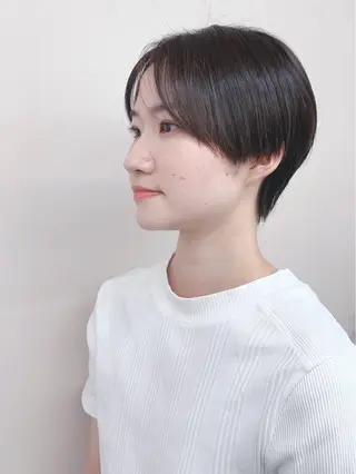 ショート パーマボブ/丸みボブ /くせ毛/とういのヘアスタイル