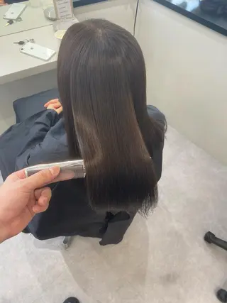 ロング 韓国風cut/ 縮毛矯正/正岡幹康のヘアスタイル