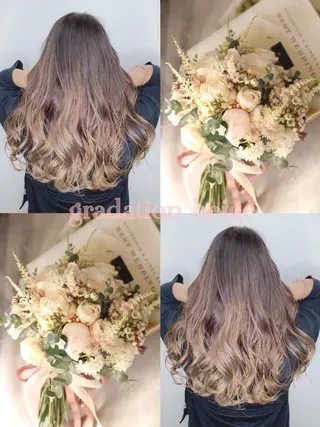 ロング ヲタク美容師 店長　上原のヘアスタイル