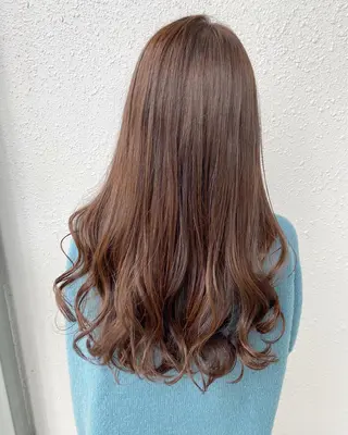ロング カラー 後藤紗英/髪質改善 /オリーブベージュのヘアスタイル