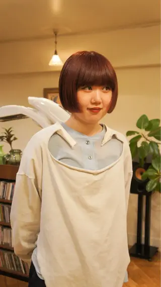 ミディアム カラー 藤川 りんとのヘアスタイル