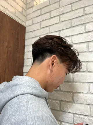 ショート カラー パーマ メンズ 0円カットモデル募集 /瀧澤 陽奈 ☾ᐝのヘアスタイル