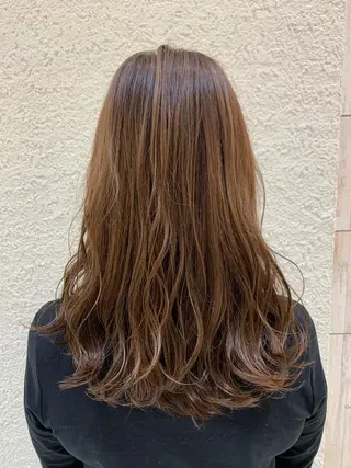 セミロング カラー NYNY四條畷店 森 亮人のヘアスタイル