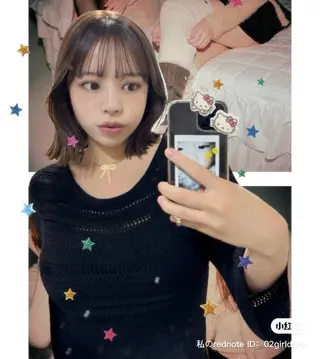 ミディアム rizu　/ ボブ /中明度カラー🥨のヘアスタイル