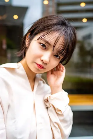 ショート カラー 🉐レイヤー/塩見 弘樹🉐渋谷のヘアスタイル