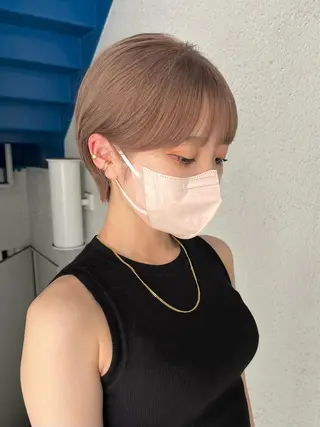 ショート カラー 🌿似合わせブリーチ 松本朋幸🌿のヘアスタイル