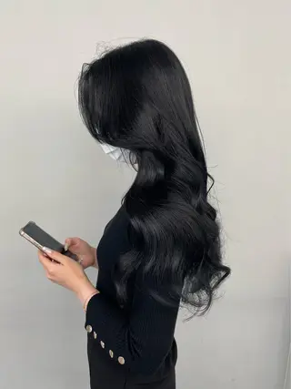 ロング AHNKISM所属・髪質改善/艶カラー HANAのヘアスタイル