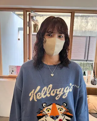 ミディアム パーマ ミディアムパーマ /癖毛パーマのヘアスタイル