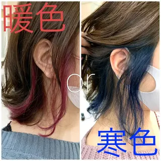 ショート カラー パーマ ヘアアレンジ 髪質改善🩵艶髪 ストレート🩵山口のヘアスタイル