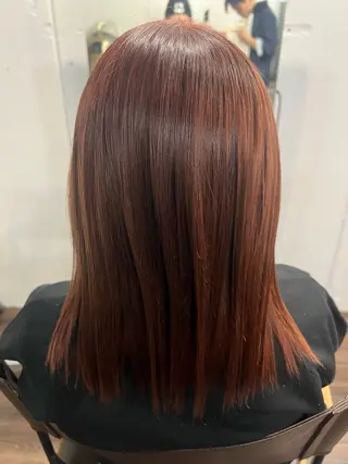 セミロング カラー terra🌈大久保 睦美のヘアスタイル