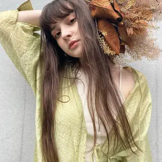 ロング カラー 柔らかいcolor 🌿harukaのヘアスタイル