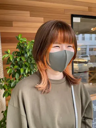 ミディアム カラー 【AMANEQ】 yuka🦋のヘアスタイル