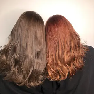 セミロング カラー ヘアアレンジ マツエク・マツパ Noah's　Ark所属・透明感カラー🫧ヘア セット🫧松本菜月の眉毛・アイブロウイメージ