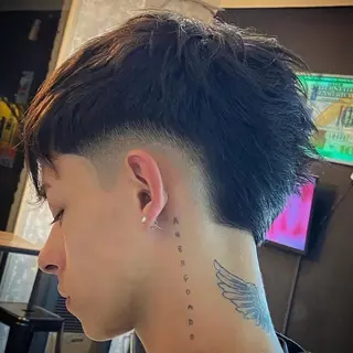 ショート メンズ Lowha(ローハ)所属・蓑島廉 ミノシマレンのヘアスタイル