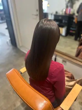 ロング カラー パーソナル診断 髪質改善TRのヘアスタイル