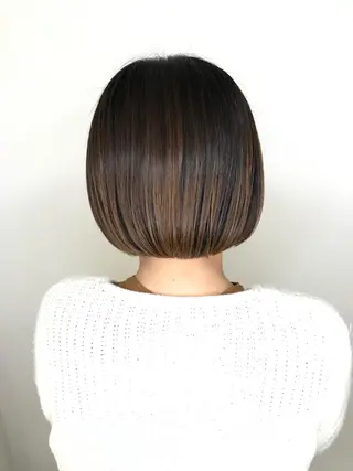 ショート 赤み消しカラー /透明感カラー 上長のヘアスタイル