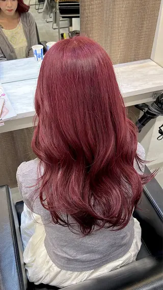 セミロング カラー 韓国ヘア🇰🇷 YUKINAのヘアスタイル