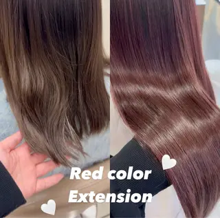 ミディアム カラー エクステ指名数 No.1💖ゆい🌈のヘアスタイル