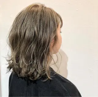 セミロング カラー ヘアアレンジ glad hairのヘアスタイル