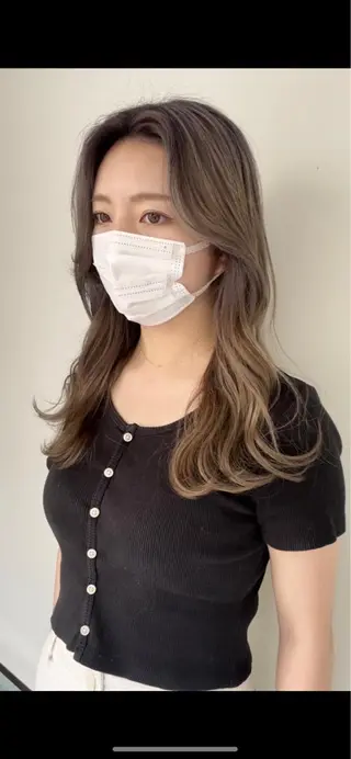 ロング カラー チヒョ🦋 韓国hair🇰🇷のヘアスタイル