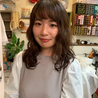 ロング “ととのう”ヘッドス パ🌿本多麻亜優のヘアスタイル