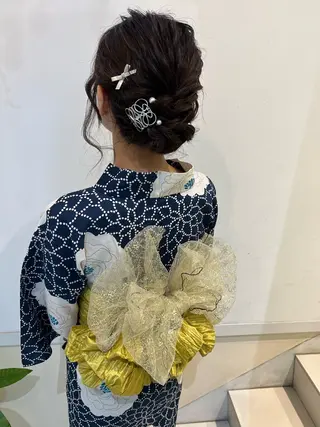 ヘアアレンジ ブリーチしない暖色 カラー🥀杉 優菜のヘアスタイル