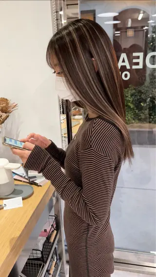 ロング REDEAL SHIBUYA所属・maya/レイヤー カット/ミインパーマのヘアスタイル