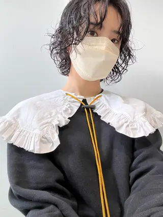 ミディアム パーマ ミディアムパーマ /癖毛パーマのヘアスタイル