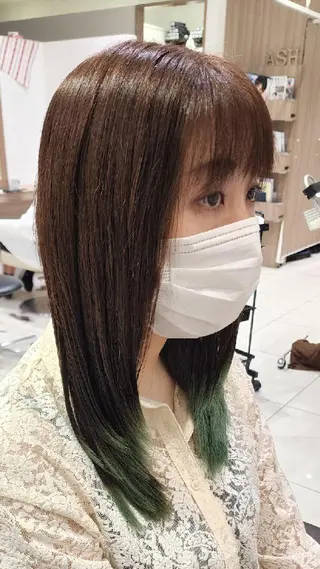 セミロング カラー 中村 和貴のヘアスタイル