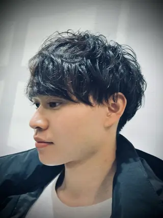 ショート パーマ メンズ Monan渋谷 YUUKIのヘアスタイル