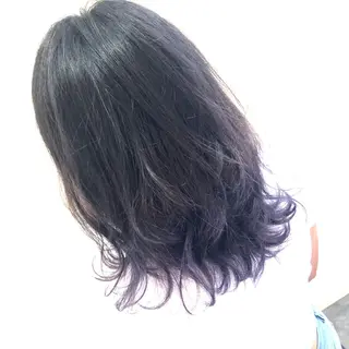 セミロング カラー sato manamiのヘアスタイル