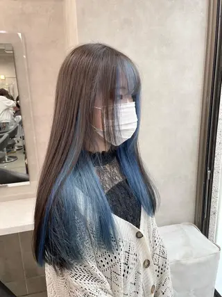 ロング カラー *モデル募集🤍横浜 透明感カラー🫧のヘアスタイル